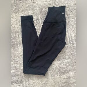 lululemon athletica Black High-Rise Leggings with Logo